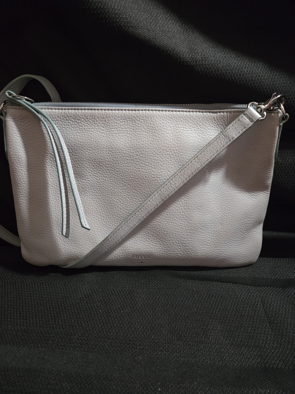 Fossil Pebbled Leather Crossbody EUC